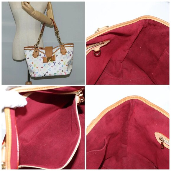LOUIS VUITTON Monogram Multicolor Annie GM Tote Bag White - Picture 16 of 16